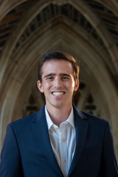 headshot of Ben Yacht on Duke campus