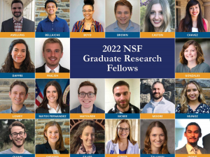 22 Graduate School Students Receive NSF Graduate Research Fellowships
